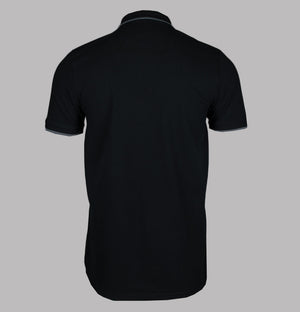 Weekend Offender Monti Zip Polo Shirt Black/Zinc