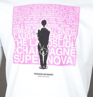 Weekend Offender Oasis Supernova T-Shirt White/Pink