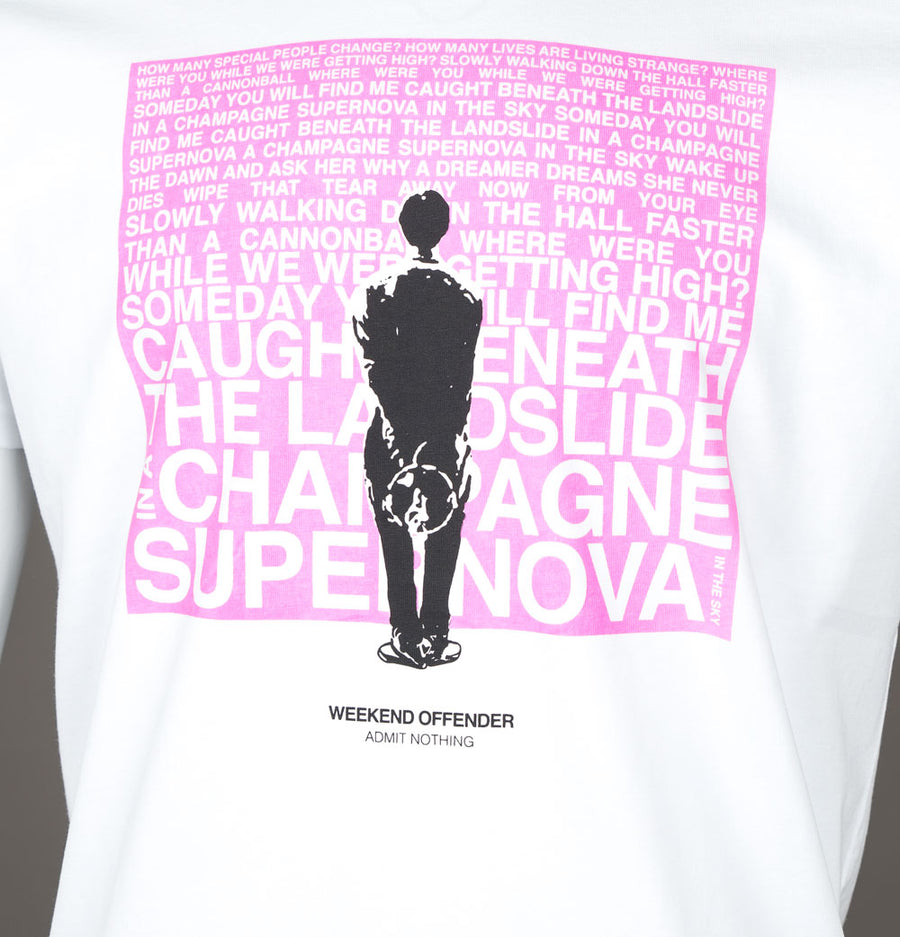 Weekend Offender Oasis Supernova T-Shirt White/Pink
