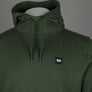 Weekend Offender Ribbe Fleece Back Hoodie Bay Leaf