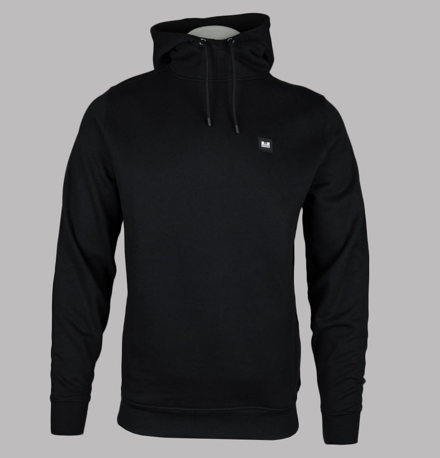 Weekend Offender Ribbe Fleece Back Hoodie Black