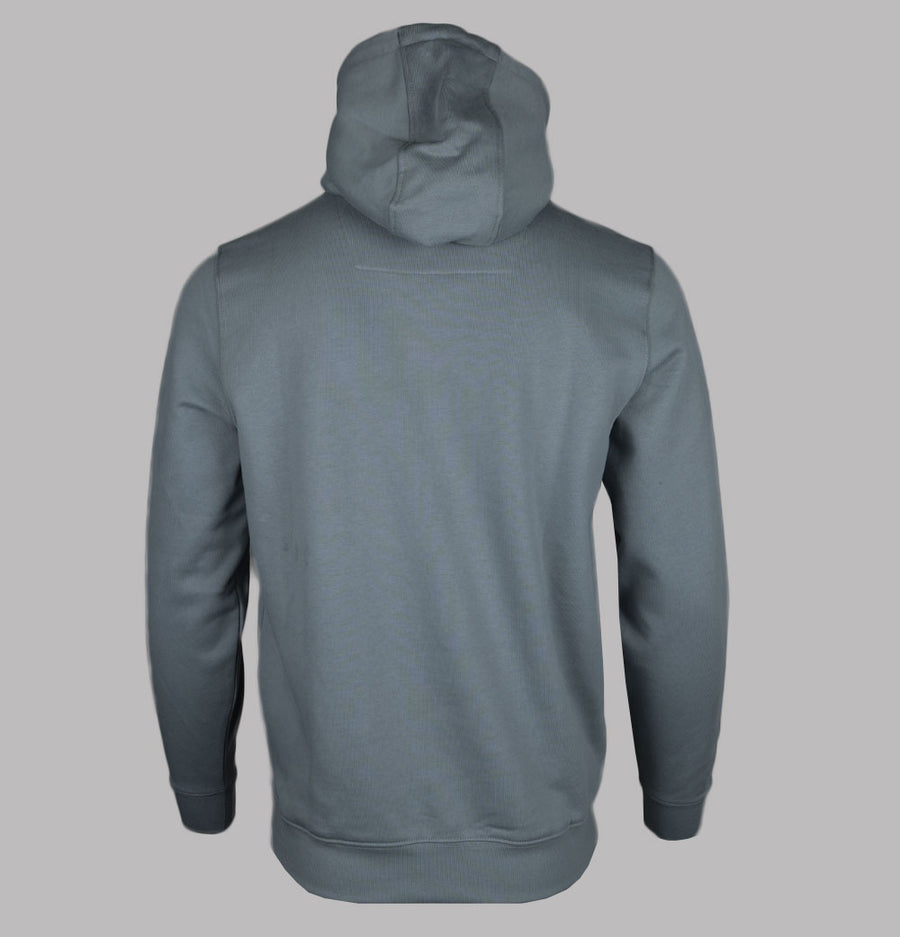 Weekend Offender Ribbe Fleece Back Hoodie Porpoise Grey