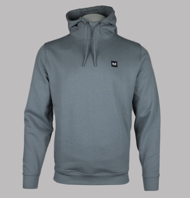 Weekend Offender Ribbe Fleece Back Hoodie Porpoise Grey
