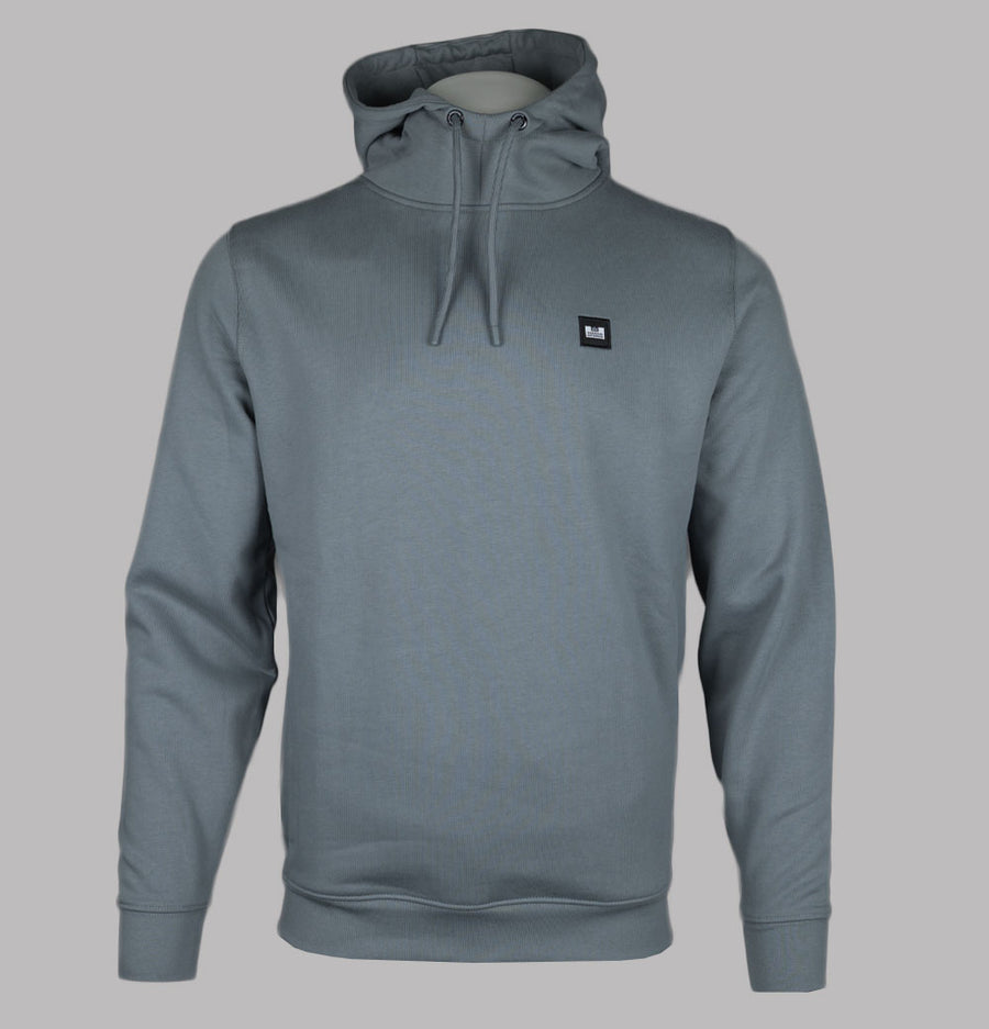 Weekend Offender Ribbe Fleece Back Hoodie Porpoise Grey