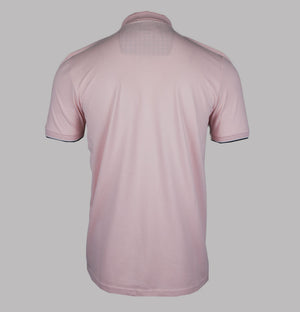 Weekend Offender Sakai Polo Shirt Pale Blush/Mid House Check