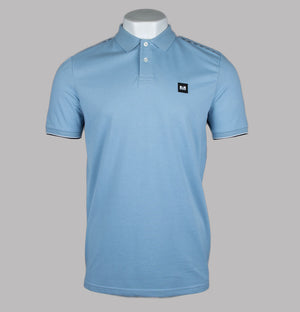 Weekend Offender Sakai Polo Shirt Sea Marine/Mid House Check