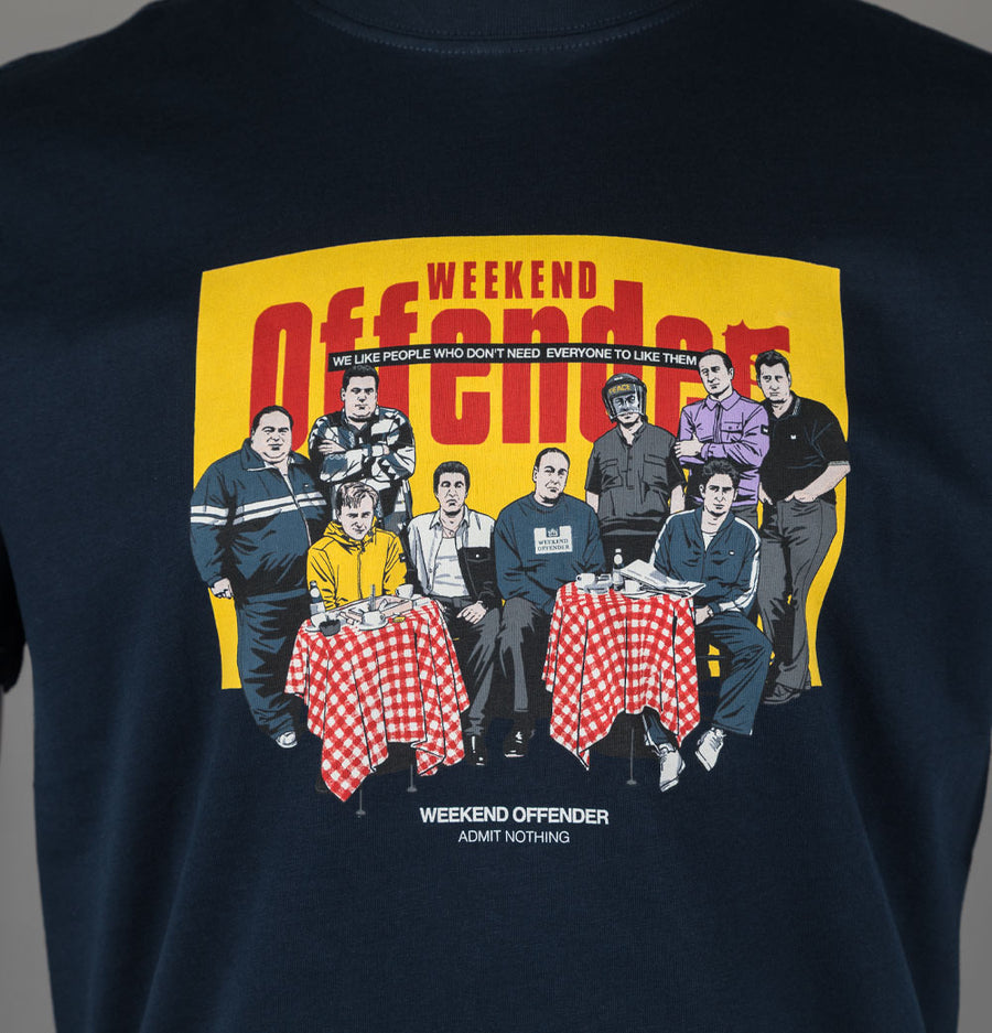 Weekend Offender Satriales Graphic T-Shirt Navy