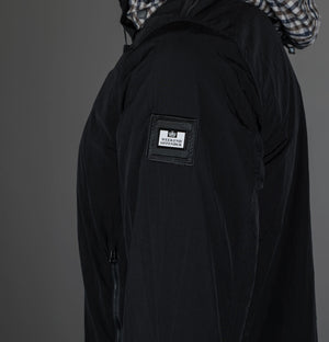 Weekend Offender Saunders Mid Check Parachute Jacket Black