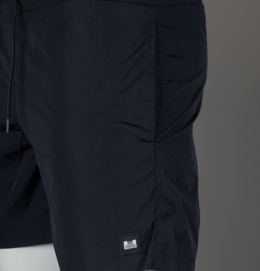 Weekend Offender Stacks Swim Shorts Navy Blue
