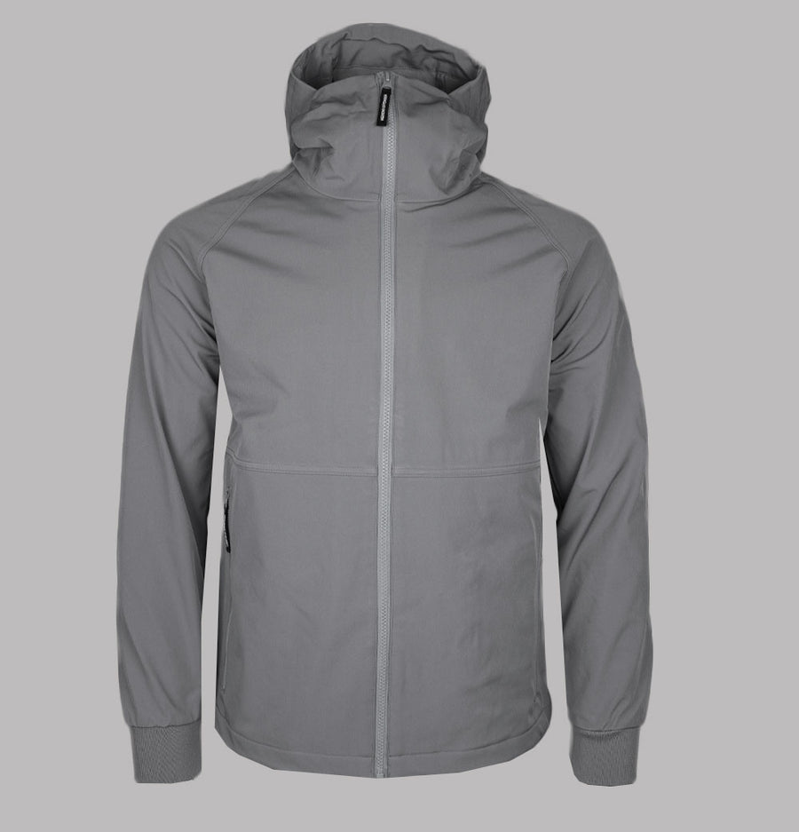 Weekend Offender Stipe Soft Shell Jacket Light Grey