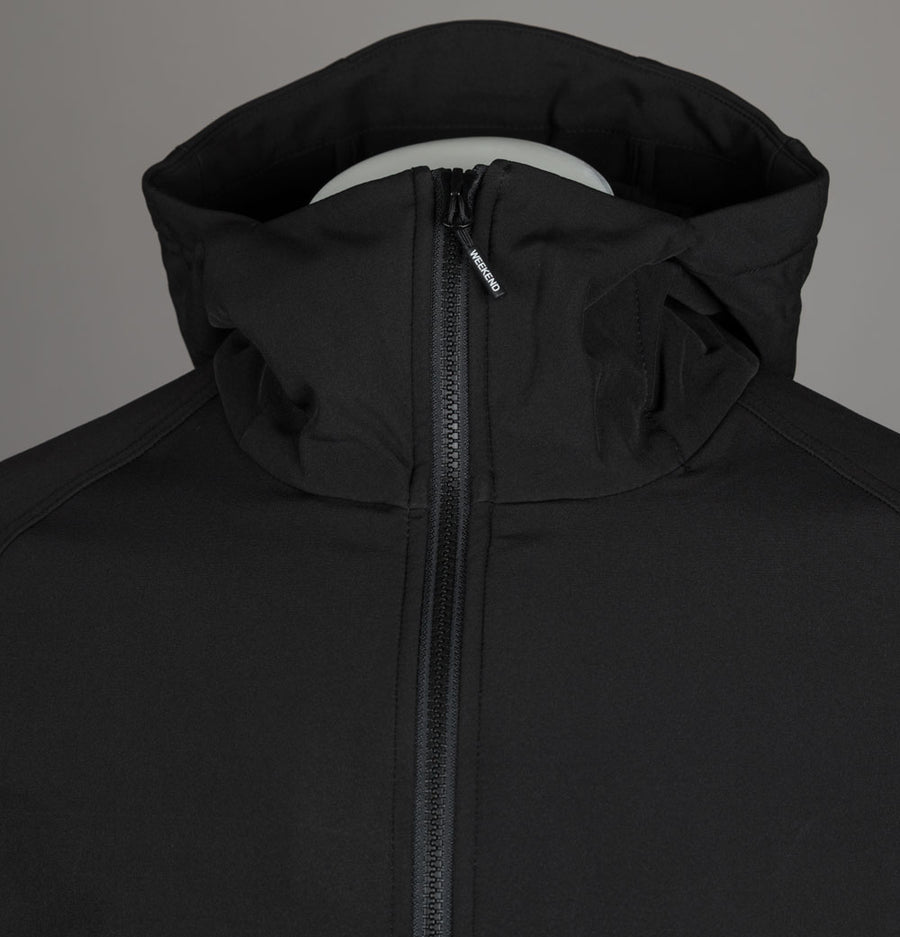Weekend Offender Stipe Softshell Jacket Black