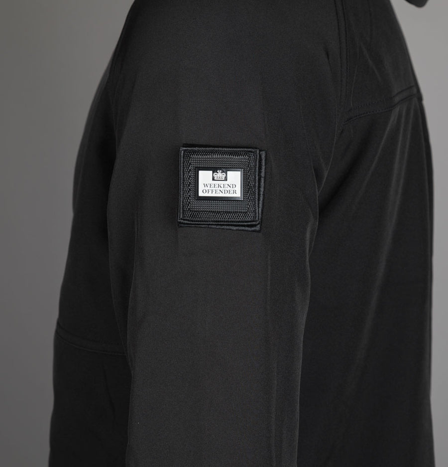 Weekend Offender Stipe Softshell Jacket Black