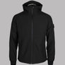 Weekend Offender Stipe Softshell Jacket Black