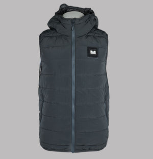 Weekend Offender Toronto Hooded Gilet Cyclone Grey