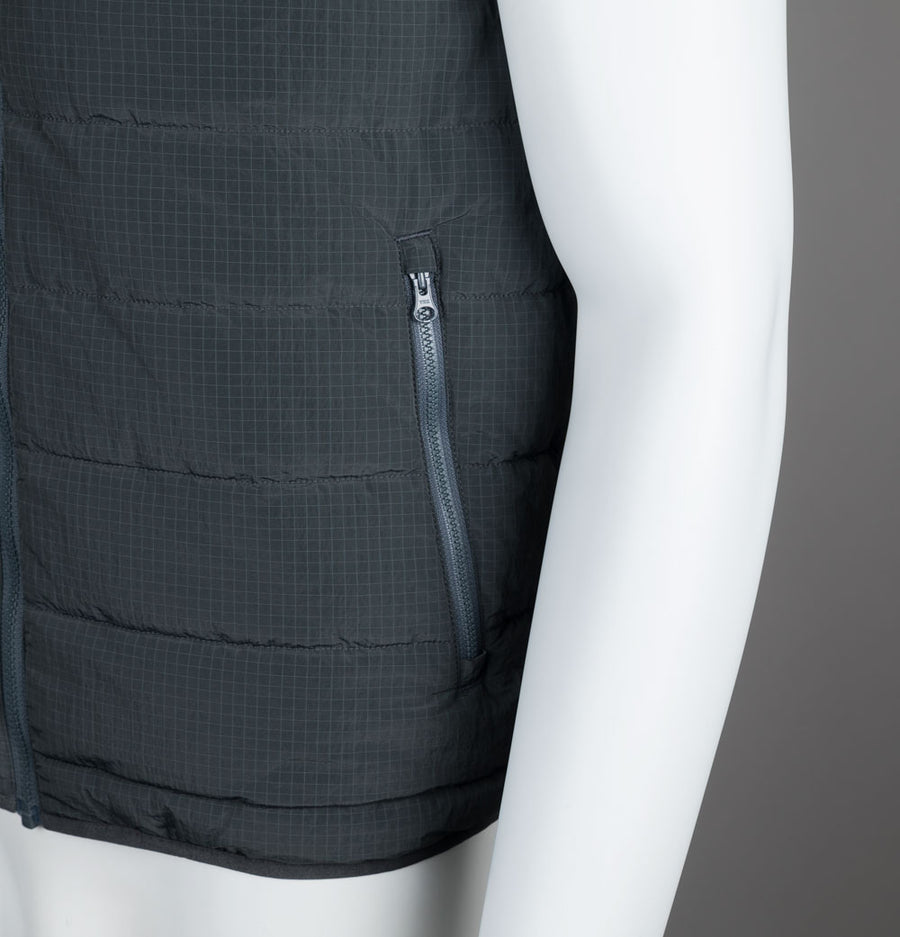 Weekend Offender Toronto Hooded Gilet Cyclone Grey
