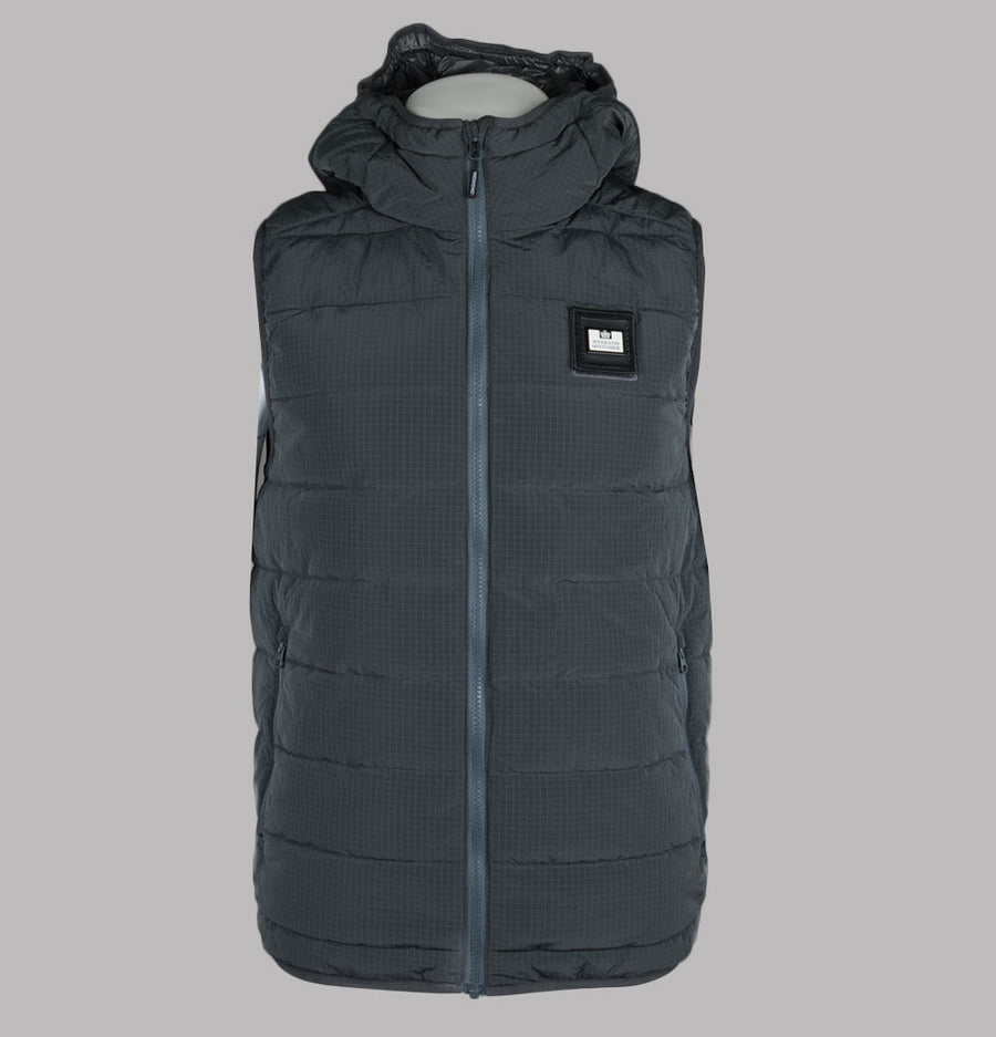 Weekend Offender Toronto Hooded Gilet Cyclone Grey
