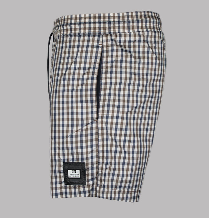 Weekend Offender Varadero Check Swim Shorts Mid House Check