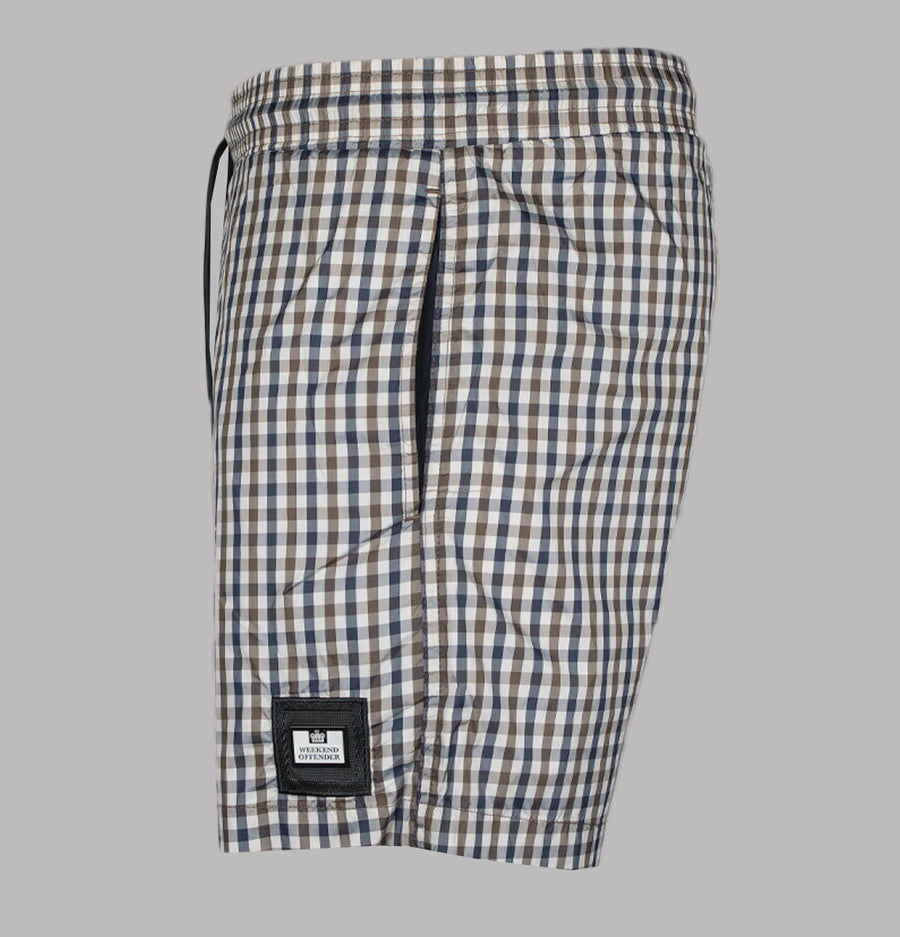 Weekend Offender Varadero Check Swim Shorts Mid House Check
