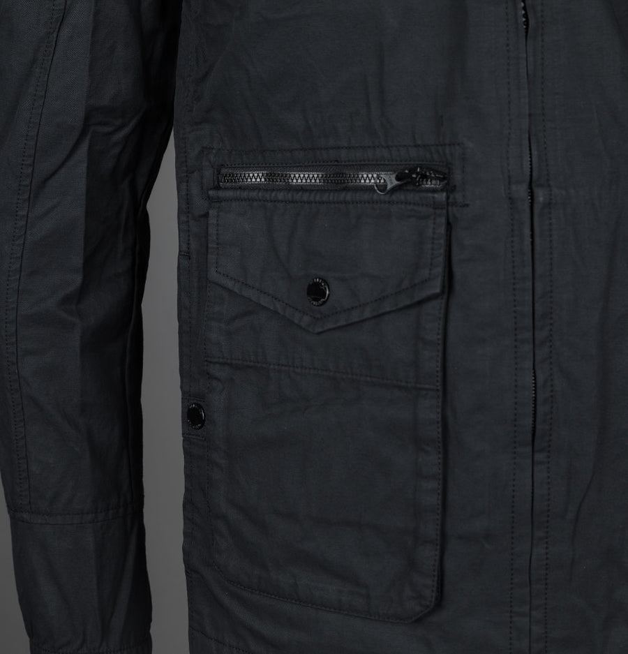 Weekend Offender Vinnie Cotton Overshirt Black