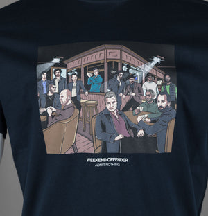Weekend Offender Wyndham Graphic T-Shirt Navy