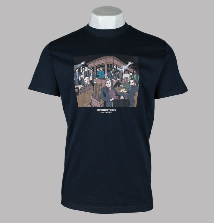 Weekend Offender Wyndham Graphic T-Shirt Navy