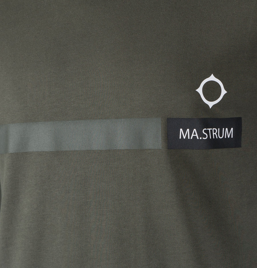 Ma.Strum Ymer S/S Graphic T-Shirt Dark Olive Green