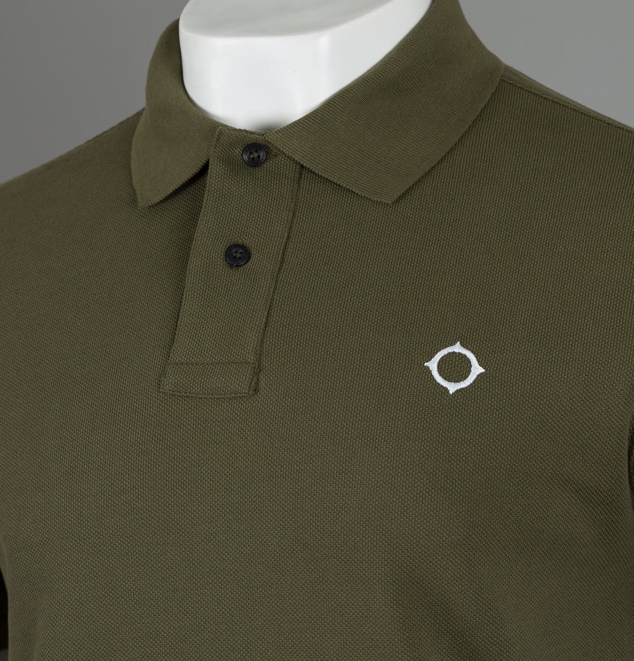 Ma.Strum Pique Icon Polo Shirt Light Khaki