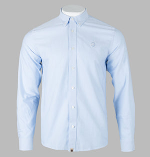 Pretty Green Sterling L/S Oxford Shirt Sky Blue