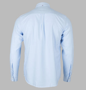 Pretty Green Sterling L/S Oxford Shirt Sky Blue