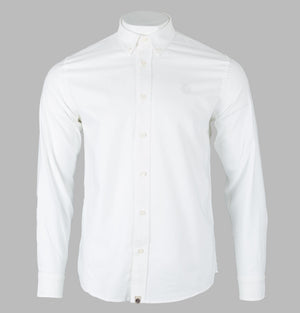 Pretty Green Sterling L/S Oxford Shirt White