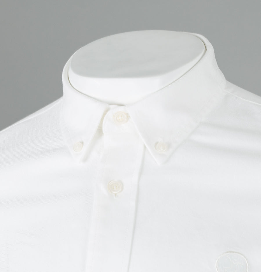 Pretty Green Sterling L/S Oxford Shirt White