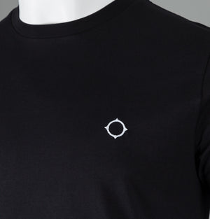 Ma.Strum Iset S/S Compass Logo T-Shirt Jet Black
