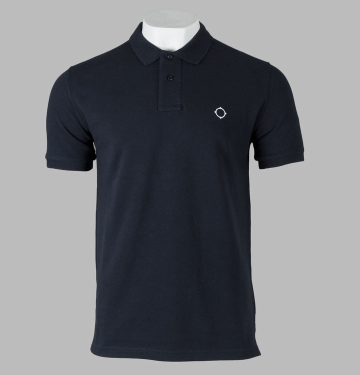 Ma.Strum Walrus S/S Pique Polo Shirt Dark Navy