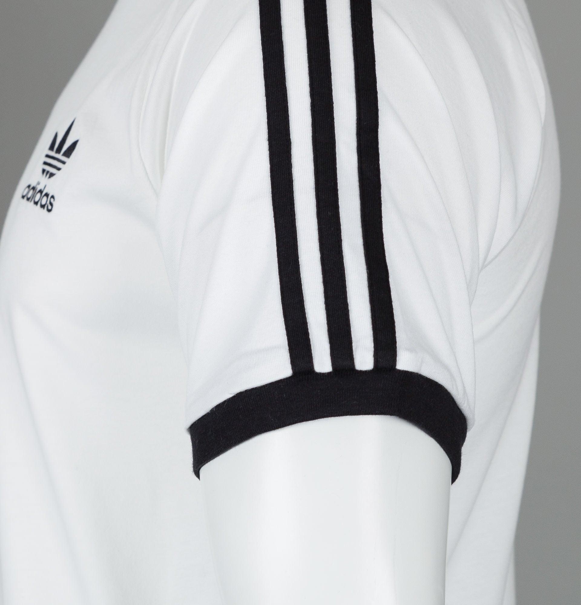 Adidas 3-Stripes T-Shirt White/Black – Bronx Clothing