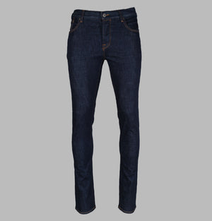 Pretty Green Castlefield Skinny Fit Jeans Blue Rinse