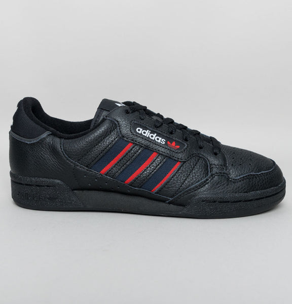 Adidas Continental 80 Stripes Trainers Black Bronx Clothing