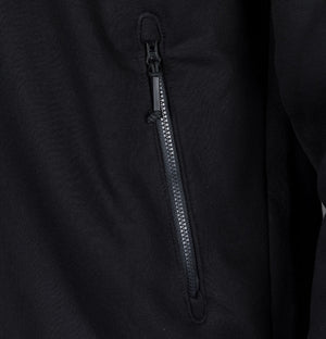 EA7 Athletic Colour Block Zip Up Hooded Sweatshirt Black