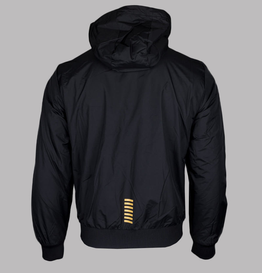 EA7 Core Identity Hooded Bomber Jacket Black