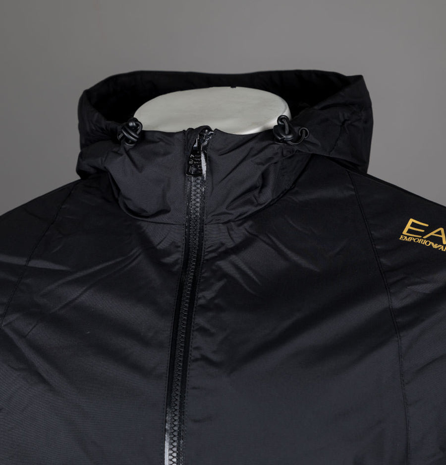 EA7 Core Identity Hooded Bomber Jacket Black