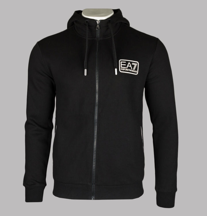 EA7 Core Identity Hooded Sweatshirt Black