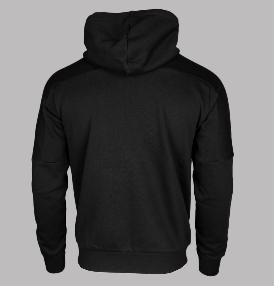 EA7 Core Identity Zip Up Hooded Sweatshirt Black