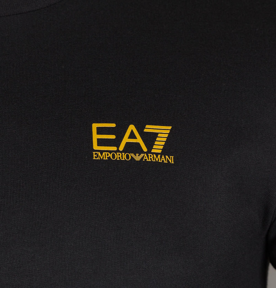 EA7 Crew Neck Core Sweatshirt Black/Gold