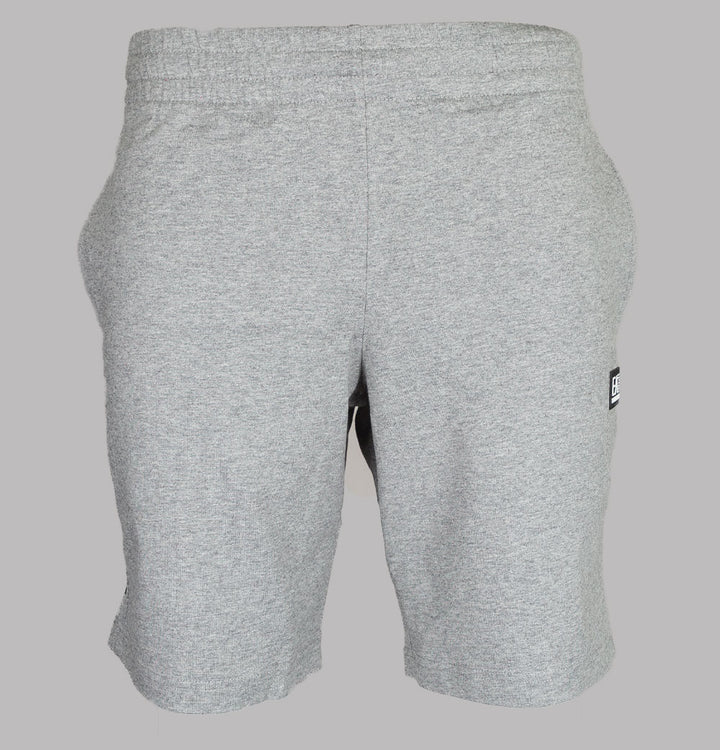 EA7 Rubber Box Logo Jogger Shorts Medium Grey