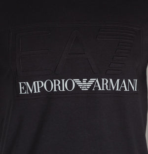 EA7 Bold Raised Logo T-Shirt Black