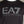 EA7 Large Chest Tipped Logo T-Shirt Black