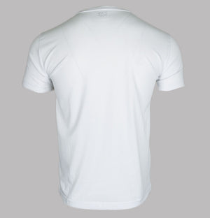 EA7 Large Chest Tipped Logo T-Shirt White