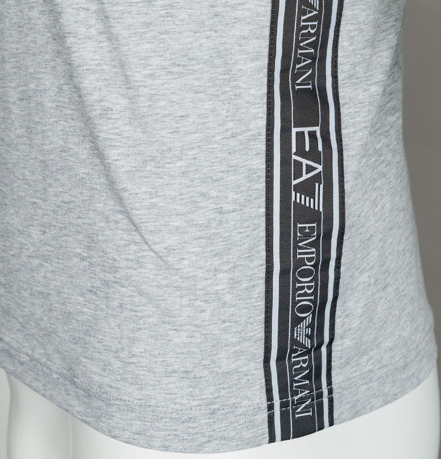 EA7 Side Taping Logo T-Shirt Light Grey