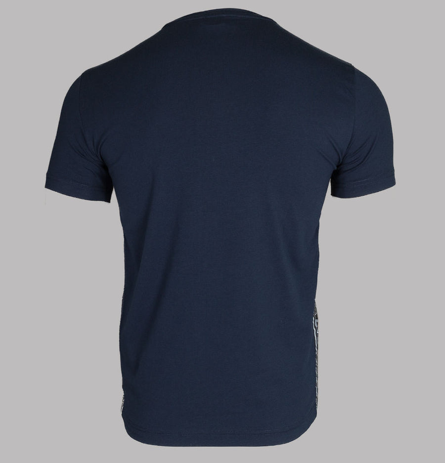 EA7 Side Taping Logo T-Shirt Navy