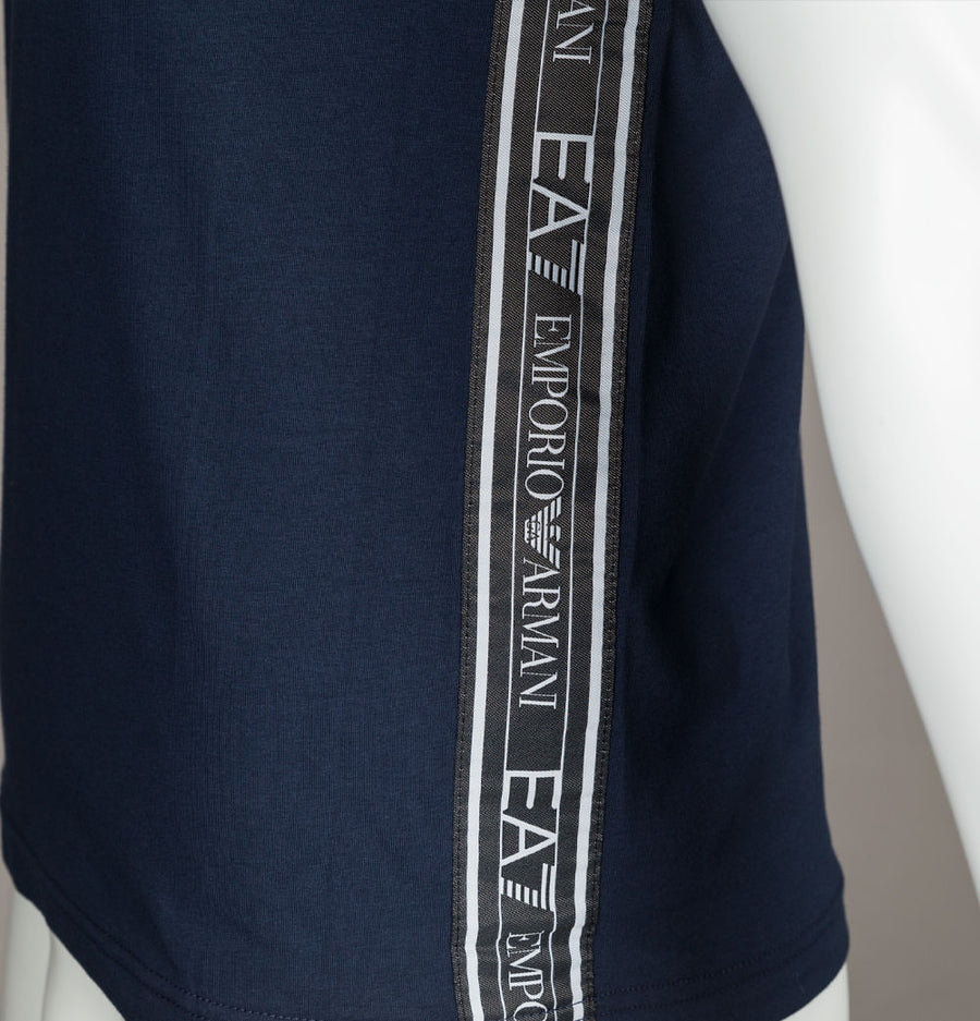 EA7 Side Taping Logo T-Shirt Navy