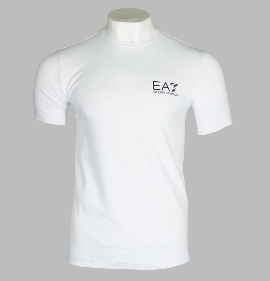 EA7 Side Taping Logo T-Shirt White